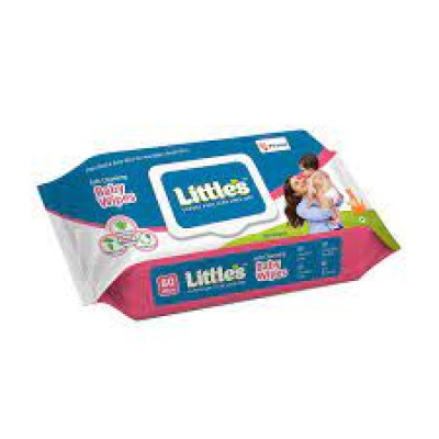 Little's Soft Cleansing Baby Wipes, 80 Count