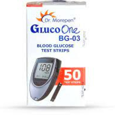Dr.Morepen GlucoOne Blood Glucose Test Strips (Pack of 50's) (BG03)