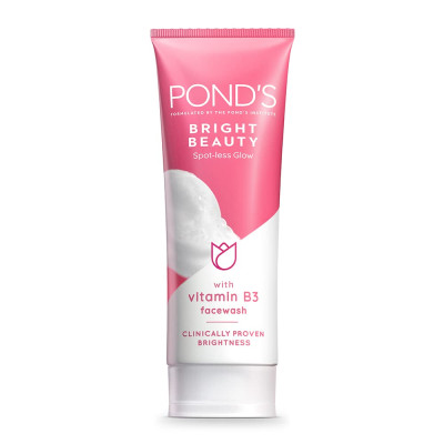 Ponds Bright Beauty Spot-less Glow Face Wash with Vitamin B3, 100 gm