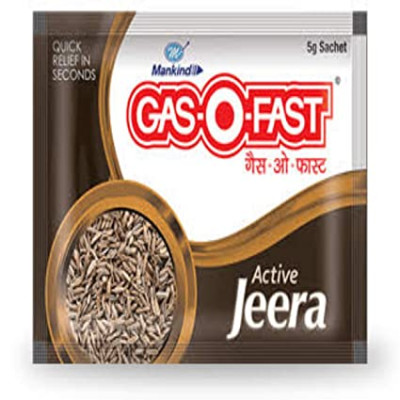 Gas-O-Fast Active Jeera Sachet, 20 (4x5) gm