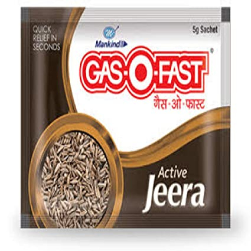 Gas-O-Fast Active Jeera Sachet, 20 (4x5) gm
