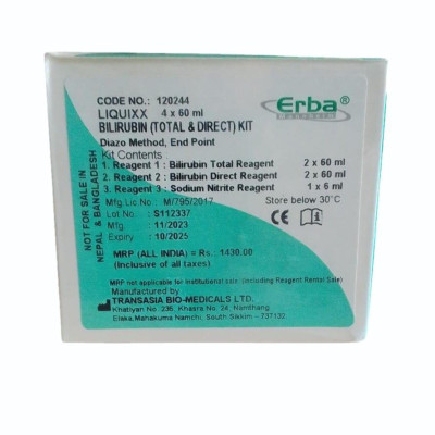Bilirubin ( Total & Direct ) Kit Erba