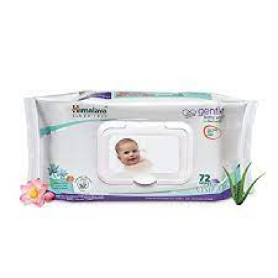 Himalaya Gentle Baby Wipes, 72 Count