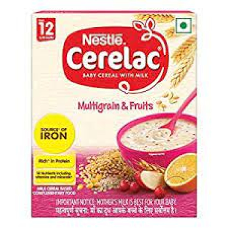 Nestle Cerelac Baby Cereal with Milk Wheat Multigrain & Fruits (From 12 to 24 Months) Powder, 300 gm Refill Pack