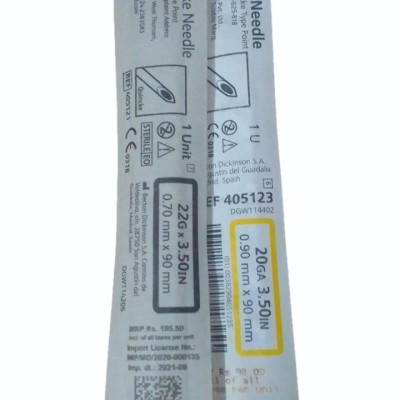 SPINAL NEEDLE QUINCkE TYPE POINT