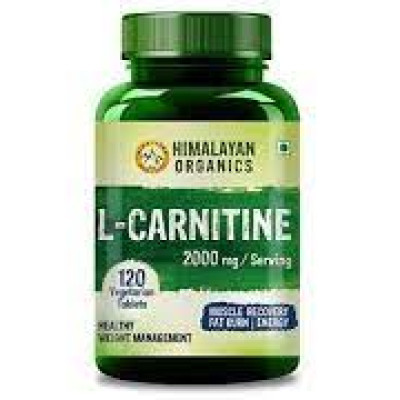 Himalayan Organics L-Carnitine 2000 mg, 120 Tablets