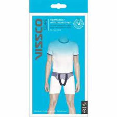 Vissco Hernia Belt With Double Pad, Provides Moderate Support to the Weak Herniated Muscles