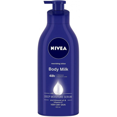 Nivea Body Milk Nourishing Lotion, 600 ml