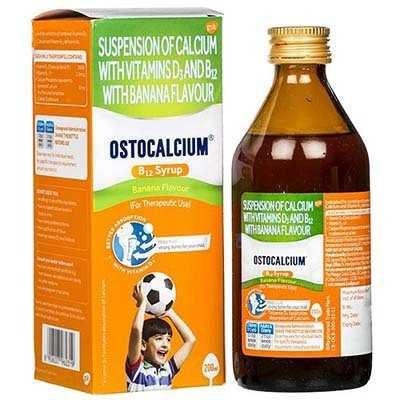 Ostocalcium B12 Banana Flavour Suspension, 200 ml
