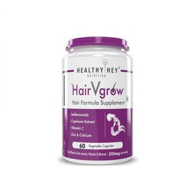 HairVgrow - Natural Hair Growth Formula Supplement - 60 Veg. Capsules