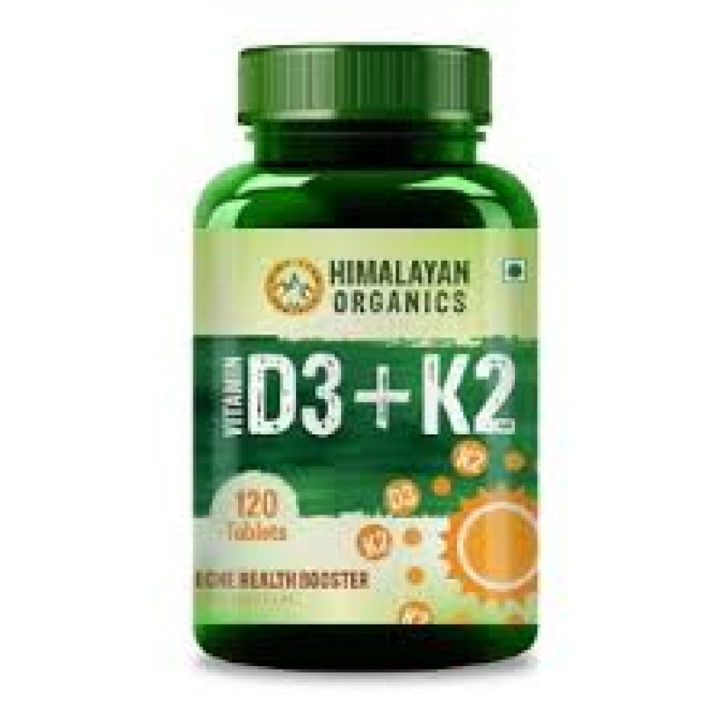 Himalayan Organics Plant Based D3+K2  Capsules
